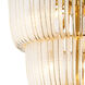 Ziva Shahi 37.38 inch 5.00 watt Titanium Gold Chandelier Ceiling Light, 4 Tier
