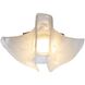 Glacier LED 13.75 inch Polished Nickel Flush Mount Ceiling Light