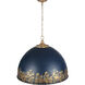 Alison Pendant Ceiling Light in Antique Matte Navy