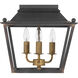 Christoff 3 Light 14 inch Antique Black Iron Flush Mount Ceiling Light