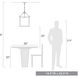 Manhattan 3 Light 14.5 inch Matte Black Pendant Ceiling Light