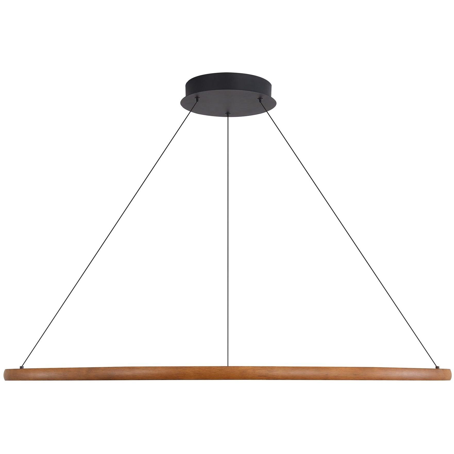 Veritas LED 47.25 inch Walnut Chandelier Ceiling Light