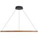 Veritas LED 47.25 inch Walnut Chandelier Ceiling Light