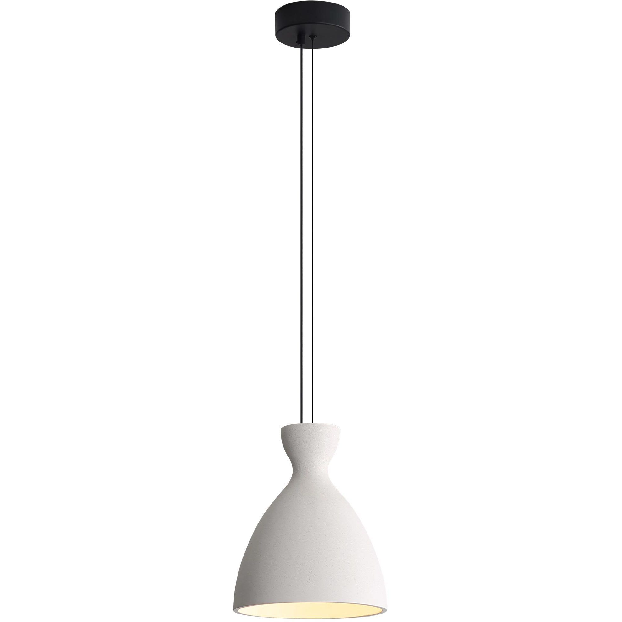 Aethera Pendant Ceiling Light in White Sandstone Cement