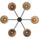 Jasper 6 Light 37.88 inch Antique Black Iron Chandelier Ceiling Light