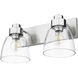 Remy 2 Light 16.88 inch Pewter Vanity Light Wall Light