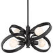 Sloane 4 Light 21.38 inch Matte Black Chandelier Ceiling Light