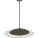 Coral Bloom 1 Light 31 inch Black Slate Pendant Ceiling Light