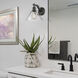 Yep Orwell 1 Light 10 inch Matte Black Wall Sconce Wall Light in Clear Glass