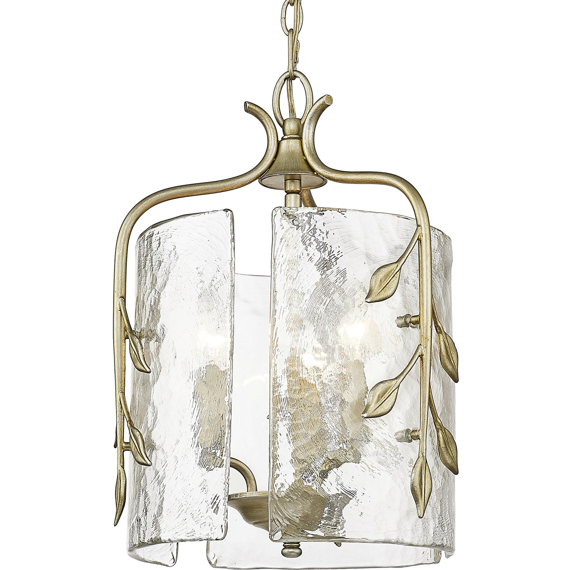 Calla 3 Light 13 inch White Gold Pendant Ceiling Light