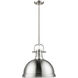 Yep Duncan Pendant Ceiling Light in Pewter, Large