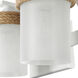 Chatham 3 Light 22.75 inch Natural White Bath Vanity Light Wall Light