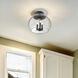 Ariella 3 Light 13.75 inch Matte Black Flush Mount Ceiling Light