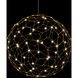 Spheris LED 31.5 inch Natural Brass Globe Pendant Ceiling Light