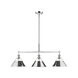 Orwell 3 Light 36 inch Chrome Linear Pendant Ceiling Light