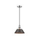 Orwell 1 Light 10 inch Pewter Pendant Ceiling Light in Rubbed Bronze, Medium