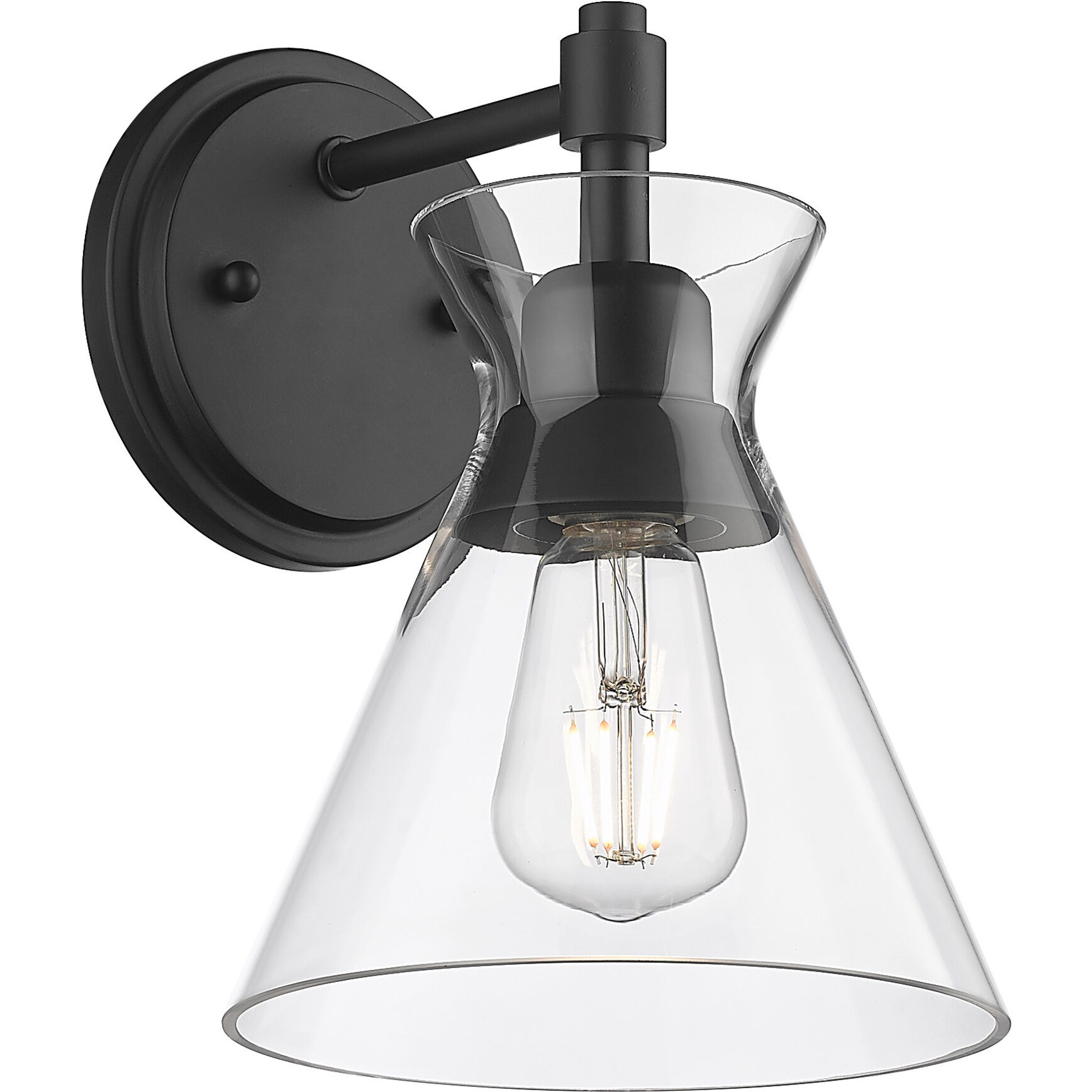 Malta 1 Light 7.25 inch Matte Black Wall Sconce Wall Light