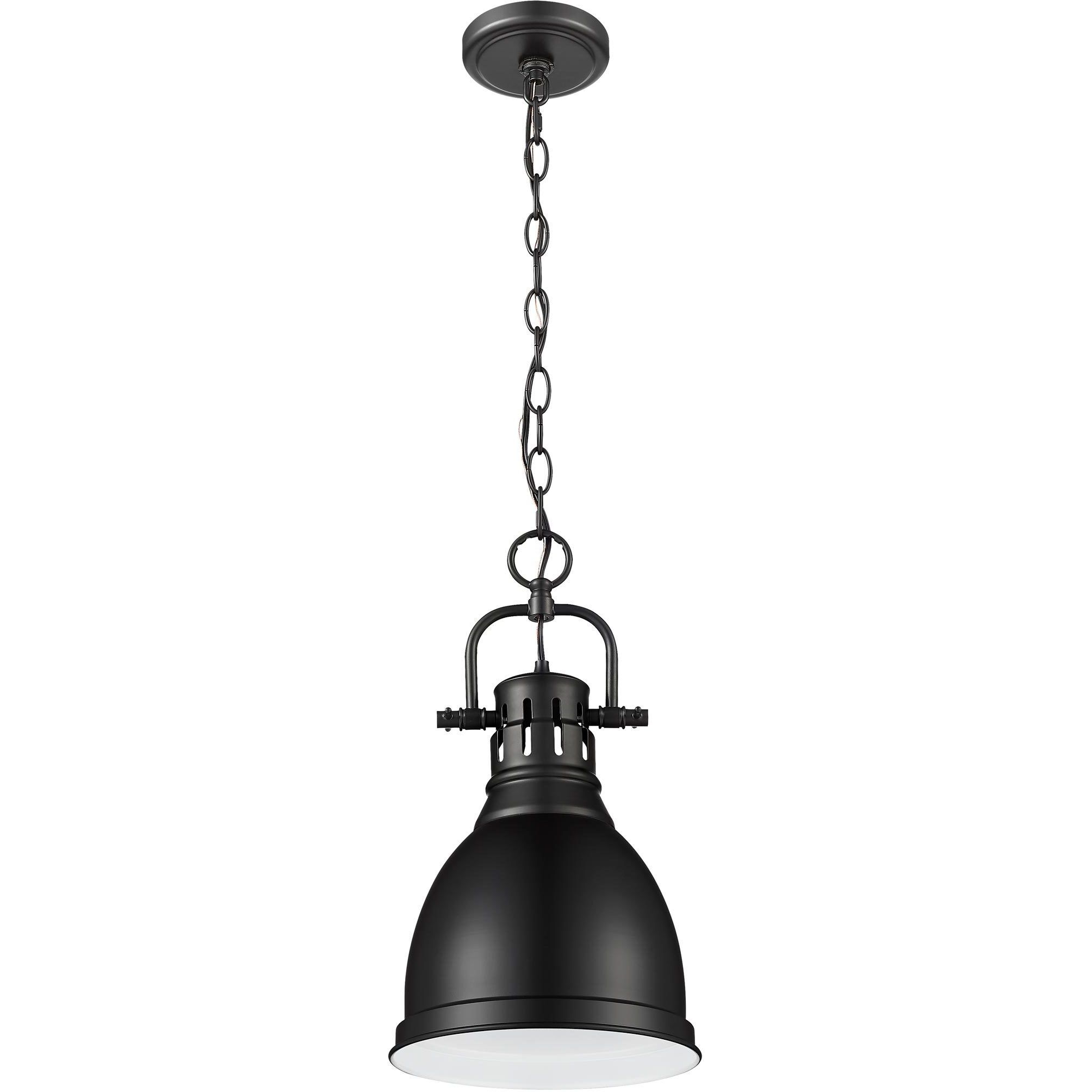 Yep Duncan 1 Light 8.88 inch Matte Black Pendant Ceiling Light, Small
