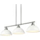 Yep Duncan Island Light Ceiling Light in Chrome, Matte White