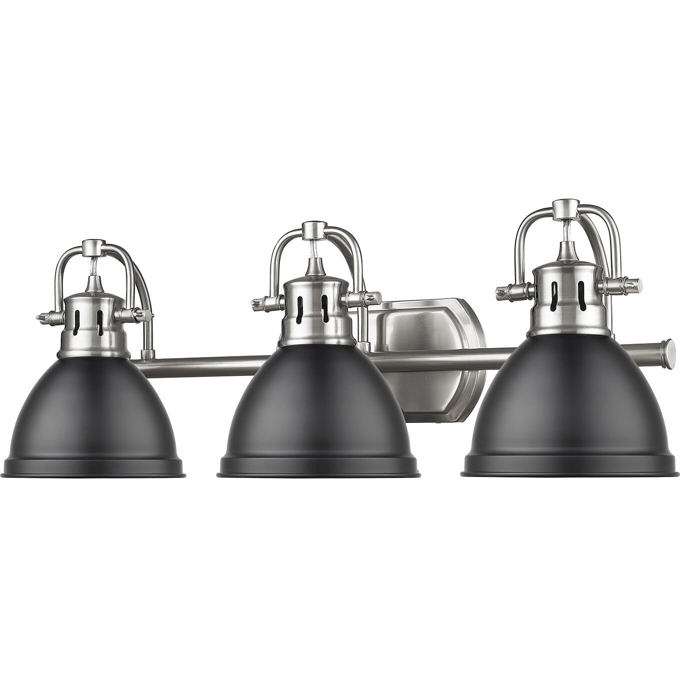 Yep Duncan Vanity Wall Light in Pewter, Matte Black