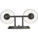 Keating 2 Light 15 inch Antique Black Iron Vanity Light Wall Light
