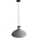 Aethera Pendant Ceiling Light in Grey Cement
