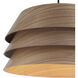 Yep Aalto 1 Light 13.25 inch Dark Walnut Pendant Ceiling Light