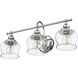 Daphne 3 Light 24 inch Chrome Bath Vanity Light Wall Light