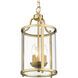 Payton 3 Light 9 inch Brushed Champagne Brass Pendant Ceiling Light