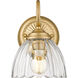 Audra 1 Light 6.88 inch Brushed Champagne Brass Wall Sconce Wall Light