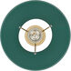 Orwell 1 Light 10 inch Brushed Champagne Bronze Pendant Ceiling Light in Pine Green, Medium