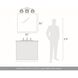 Yep Elliott Vanity Wall Light in Pewter, Clear Glass