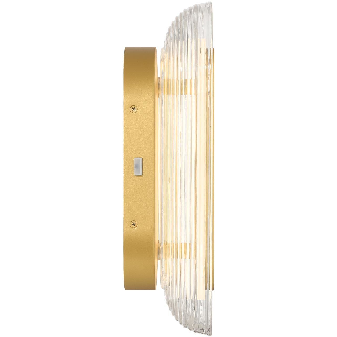 Wry Plexus 1 Light 5.88 inch Satin Brushed Gold Outdoor Wall Light