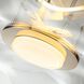 Vetrina LED 23.38 inch Light Gold Semi-Flush Ceiling Light