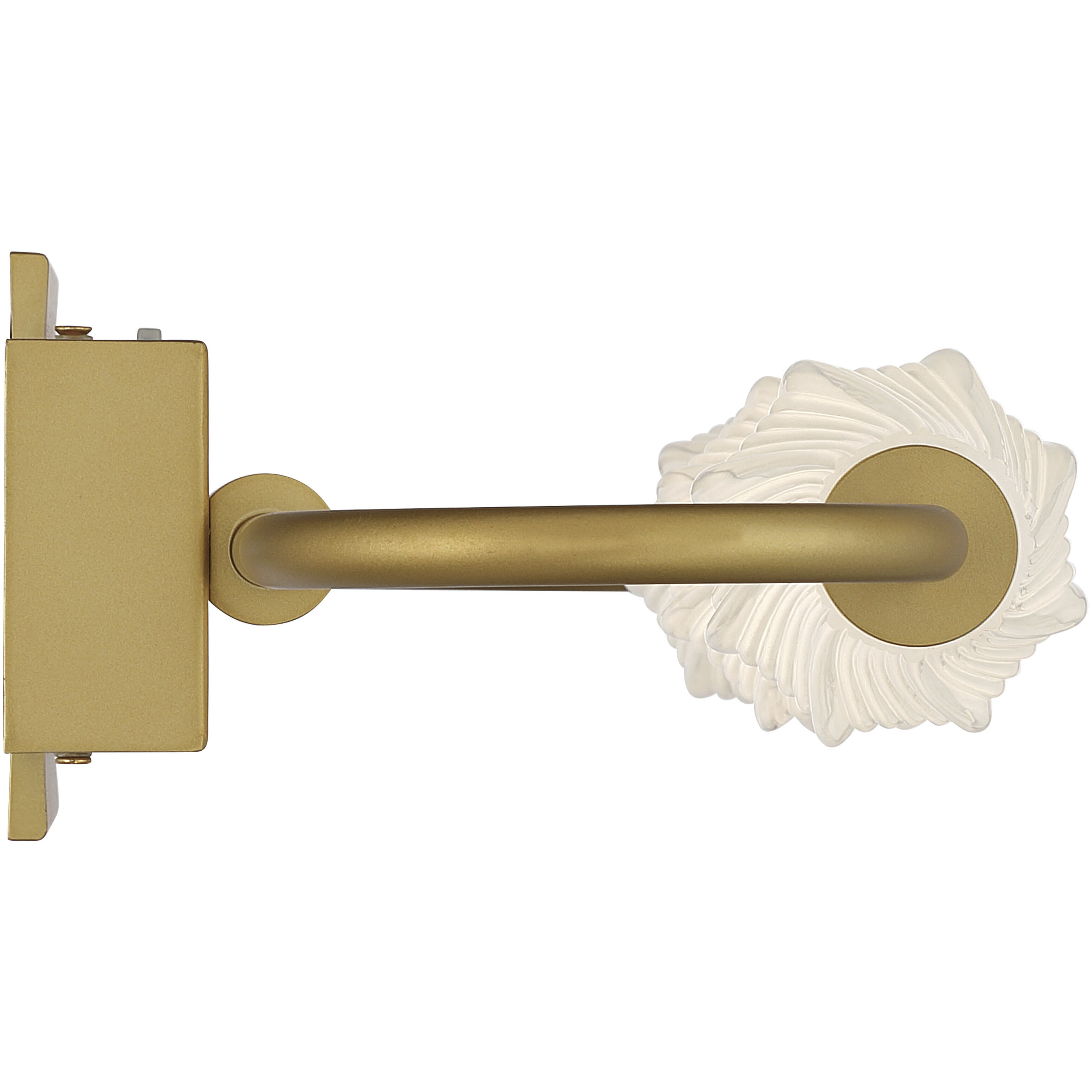 Geode 3 Light 21.5 inch Satin Brushed Gold Outdoor Wall Light