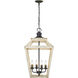 Haiden 4 Light 16 inch Antique Black Iron Pendant Ceiling Light