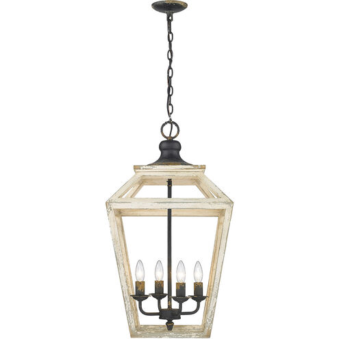 Haiden 4 Light 16 inch Antique Black Iron Pendant Ceiling Light