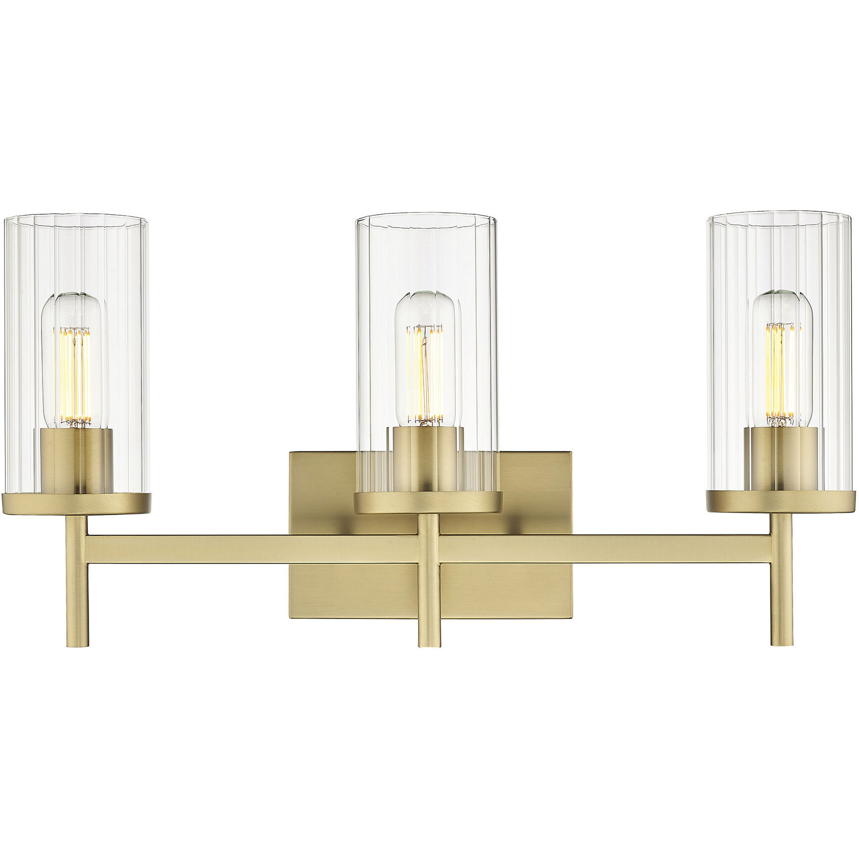 Winslett Vanity Wall Light in Brushed Champagne Brass