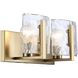 Aenon 2 Light 14.25 inch Brushed Champagne Bronze Vanity Light Wall Light