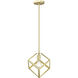 Cassio Pendant Ceiling Light in Olympic Gold