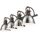 Duncan 4 Light 33.5 inch Rubbed Bronze Bath Vanity Light Wall Light in Chrome