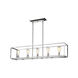 Wesson 5 Light 41 inch Chrome Linear Pendant Ceiling Light