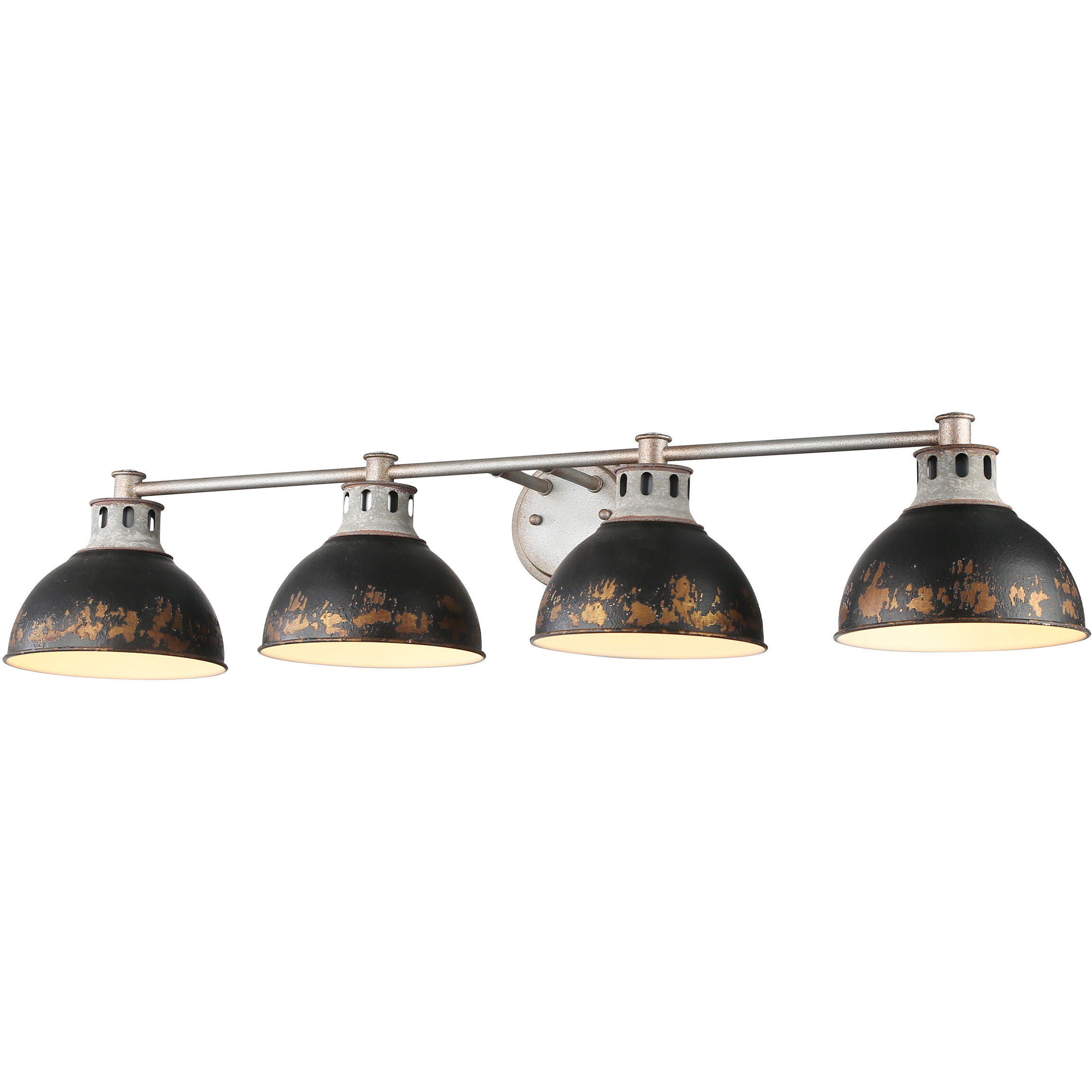 Kinsley Vanity Wall Light in Antique Black Iron