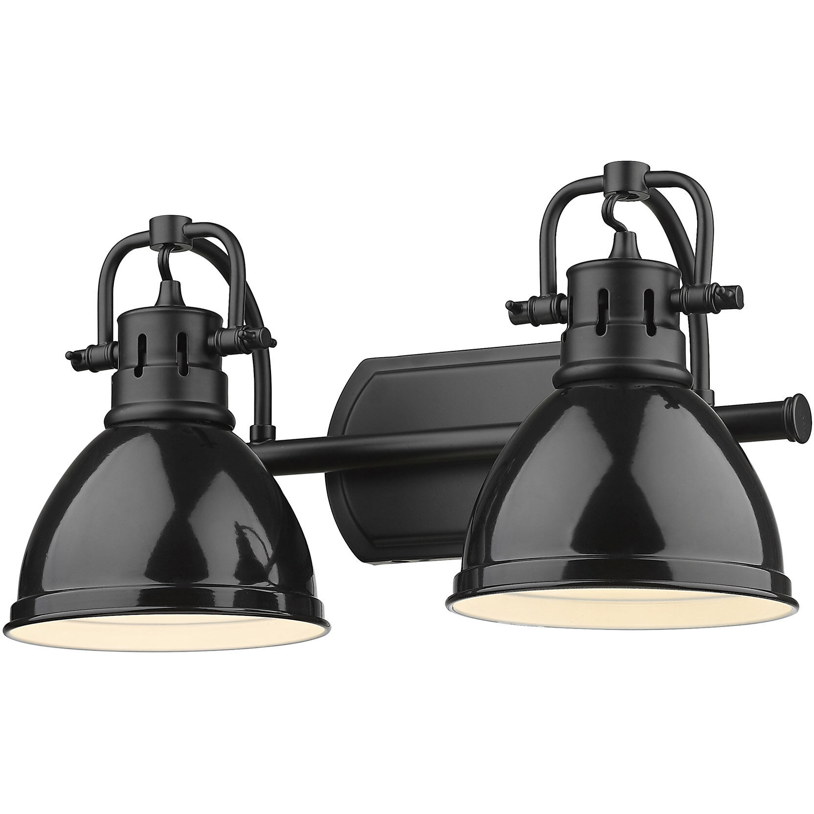 Yep Duncan Vanity Wall Light in Matte Black, Black