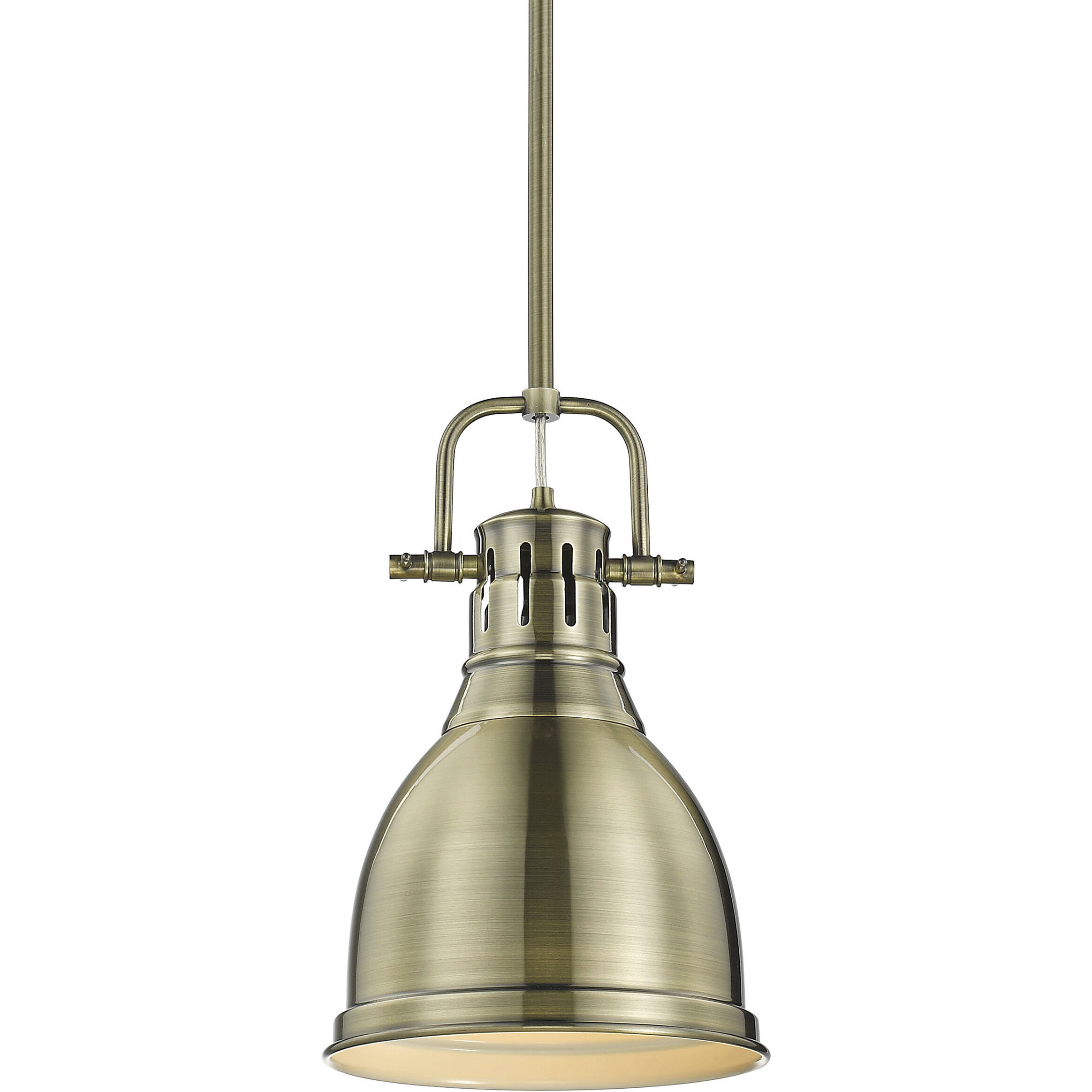 Yep Duncan Pendant Ceiling Light in Aged Brass, Small