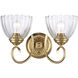 Audra Vanity Wall Light in Brushed Champagne Brass