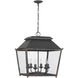 Abingdon Pendant Ceiling Light in Antique Black Iron