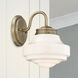 Ingalls 1 Light 7.5 inch Modern Brass Wall Sconce Wall Light