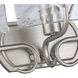 Calla 3 Light 21.75 inch Peruvian Silver Vanity Light Wall Light