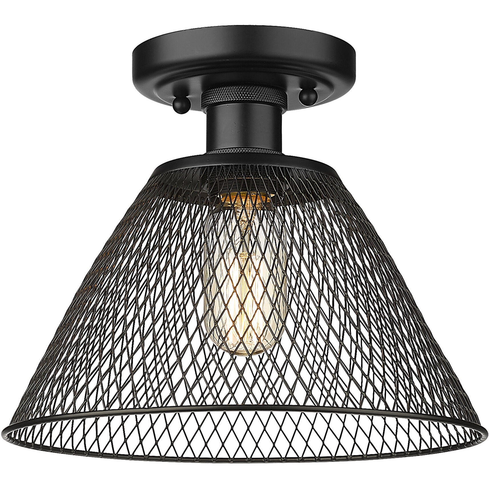 Yep Carver 1 Light 10 inch Copper Patina Semi-Flush Mount Ceiling Light